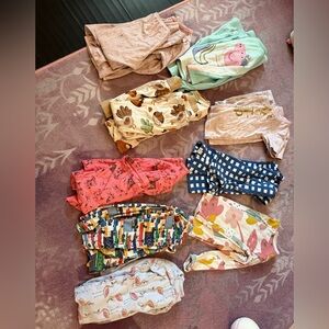Girls size 4t Colorful Kids Pajama Set lot bundle 9 pairs